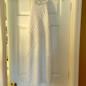 White sequin bodycon dress